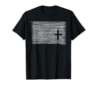 Minimal Cross Christian Faith Worship Bible Reader Prier T-Shirt Graphique avec Valeur