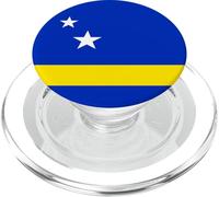 Minimal Curacao Flag Inspired Stars and Stripe Art PopSockets PopGrip pour MagSafe