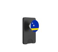 Minimal Curacao Flag Inspired Stars and Stripe Art PopSockets PopWallet pour MagSafe
