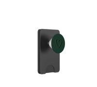 Minimal Esthétique Cute Forest Green Love Heart PopSockets PopWallet pour MagSafe