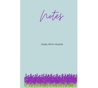 Minimal Floral Notes - Pale Teal: Hardcover Cream Paper Notebook | 5.5” x 8.5” | 160 Lined Pages | Minimal Flower Cover in Soft Tones