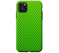 Minimal Green Lattice Pattern | Geometric Neutral Design Coque pour iPhone 11 Pro Max