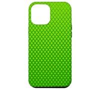 Minimal Green Lattice Pattern | Geometric Neutral Design Coque pour iPhone 12 Pro Max