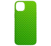 Minimal Green Lattice Pattern | Geometric Neutral Design Coque pour iPhone 14 Plus