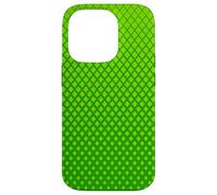 Minimal Green Lattice Pattern | Geometric Neutral Design Coque pour iPhone 14 Pro