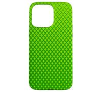 Minimal Green Lattice Pattern | Geometric Neutral Design Coque pour iPhone 15 Pro Max