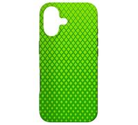 Minimal Green Lattice Pattern | Geometric Neutral Design Coque pour iPhone 17