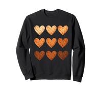 Minimal Grunge Heart Pattern in Skin Tone Shades Esthétique Sweatshirt