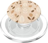 Minimal Leaf Botanique Neutre Abstrait Nature Graphique PopSockets PopGrip pour MagSafe