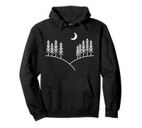 Minimal Montagne Forêt Randonnée Extérieur Nature Graphique Sweat à Capuche