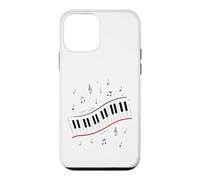 Minimal Piano Beat Clavier Notes de Musique Pianiste Art Musical Coque pour iPhone 12 Mini