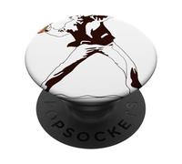Minimal Sandwich Toss Art Mème Urbain pour Foodie Humour PopSockets PopGrip Adhésif