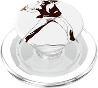 Minimal Sandwich Toss Art Mème Urbain pour Foodie Humour PopSockets PopGrip pour MagSafe