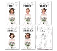 Minimalism Bridal Shower Scratch Off Game, Who Has The Bride Scratch Off Celebrity Cards Tickets for 41 invités, Funny Engagement Party Ideas Activities-B01