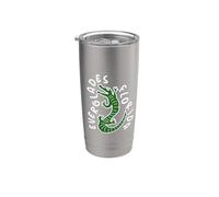 Minimalisme d'alligator de dessin animé du parc national des Everglades Gobelet isotherme en acier inoxydable double paroi