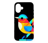 Minimalisme géométrique Illustration Moderne Oiseau moqueur Coque pour iPhone 16