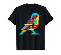 Minimalisme géométrique Illustration moderne Rossignol Oiseau T-Shirt