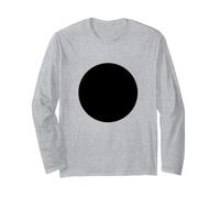 Minimalist Black Circle Geometric Dot Graphic Manche Longue
