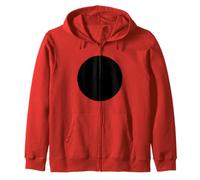 Minimalist Black Circle Geometric Dot Graphic Sweat à Capuche