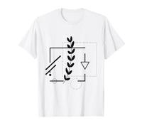 Minimalist Botanical Geometric Art T-Shirt