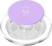 Minimalist Champignon Fantôme Chasseur de Champignons - Lilas PopSockets PopGrip pour MagSafe