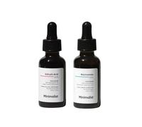 Minimalist Combo de contrôle de l'acné et de l'huile 5 % de niacinamide + 2 % de sérums salicyliques pour le visage Clears Acné, réduit les pores et contrôle les taches du sébum et éclaircit la peau