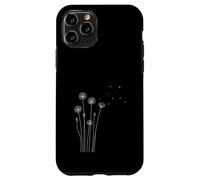Minimalist Dandelion Line Art Nature Design Coque pour iPhone 11 Pro