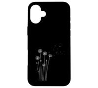 Minimalist Dandelion Line Art Nature Design Coque pour iPhone 16 Plus