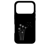 Minimalist Dandelion Line Art Nature Design Coque pour iPhone 17 Pro