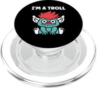 Minimalist Fantasy Creature Monster Simple I'm a Troll PopSockets PopGrip pour MagSafe