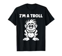 Minimalist Fantasy Creature Monster Simple I'm a Troll T-Shirt
