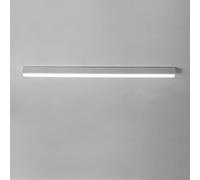Minimalist Farmhouse Decoration LED Black Linear Light White Long Strip Ceiling Lamp Dimmable Hallway Chandelier Fixture for Office Balcony Foyer Stairwell Aisle Loft Restaurant