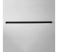 Minimalist Farmhouse Decoration LED Black Linear Light White Long Strip Ceiling Lamp Dimmable Hallway Chandelier Fixture for Office Balcony Foyer Stairwell Aisle Loft Restaurant
