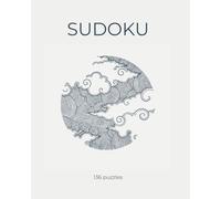Minimalist Japanese Sudoku Puzzle Book: 136 Classic Sudoku Puzzles with Solutions in a Clean, Elegant Japanese-Inspired Graphic Design | Large Print 8 x 10 in | Clouds