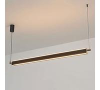Minimalist Linear Pendant Light LED Chandelier Kitchen Island Lighting Fixture, Long Strip Ceiling Hanging Lamps for Dining Room Breakfast Area Home Chandeliers
