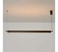 Minimalist Linear Pendant Light LED Chandelier Kitchen Island Lighting Fixture, Long Strip Ceiling Hanging Lamps for Dining Room Breakfast Area Home Chandeliers