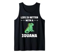 Minimalist lizard iguana reptile life better with iguana Débardeur