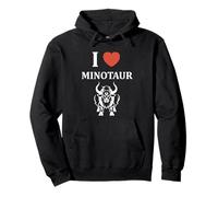 Minimalist Monster Minotaur Greek mythology i love Minotaur Sweat à Capuche