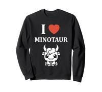 Minimalist Monster Minotaur Greek mythology i love Minotaur Sweatshirt