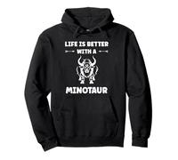 Minimalist Monster Minotaur Greek mythology i'm a Minotaur Sweat à Capuche
