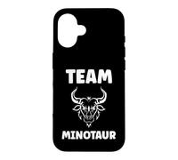Minimalist Monster Minotaur Greek Mythology Team Minotaur Coque pour iPhone 16