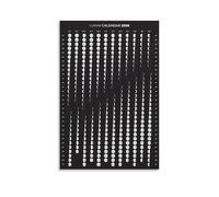 Minimalist Moon Phase Calendar 2026, Scandinavian Poster, Abstract Celestial Print for Home Office, Classroom, Waiting Room, Modern Home Gift(Framed,16x24inch(40x60cm))