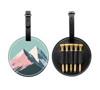 Minimalist Peak Sac de rangement multifonction pour tee de golf pour homme, matériau PU durable Noir