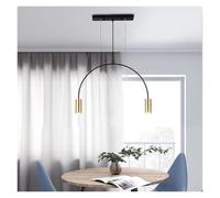 Minimalist Pendant Lamp for Home Black Geometric Lines Dining Room Lighting Bedroom Pendant Lights Iron Art Indoor Lighting