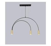 Minimalist Pendant Lamp for Home Black Geometric Lines Dining Room Lighting Bedroom Pendant Lights Iron Art Indoor Lighting
