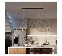 Minimalist Pendant Lamp for Home Black Geometric Lines Dining Room Lighting Bedroom Pendant Lights Iron Art Indoor Lighting