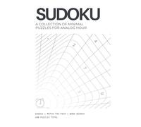 Minimalist Puzzle Book for Adults: An Analog Hour of Sudoku, Word Search & Brain Games: 100 Puzzles for Relaxation, Focus, and Screen-Free Time