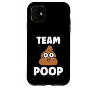 Minimalist Quote Little Poop Humor Simple Team Poop Coque pour iPhone 11