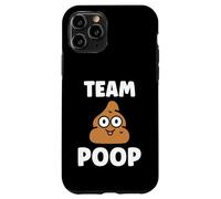 Minimalist Quote Little Poop Humor Simple Team Poop Coque pour iPhone 11 Pro