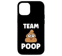 Minimalist Quote Little Poop Humor Simple Team Poop Coque pour iPhone 12/12 Pro